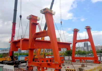 Gantry crane installation